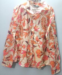 Floral Print Button-Up Shirt