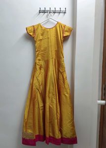 Elegant Gold Ethnic Gown