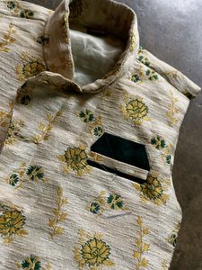 off white brocade kids jacket