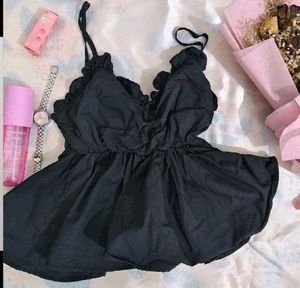 Black PEPLUM top