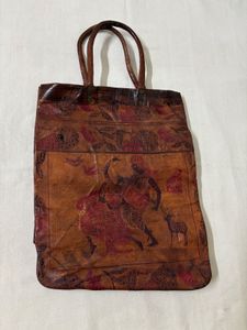 Ethnic Hand Embossed Vintage Leather Bag
