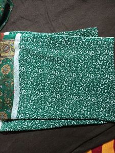 Beautiful Green Saree With Shine..