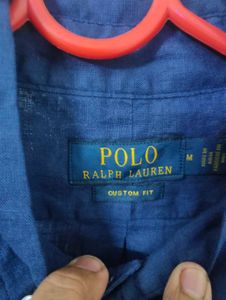 NEW Ralph Lauren Blue linen Shirt