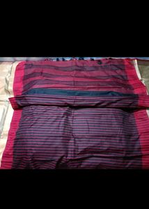 BrandNew GunturHandloom Saree with Striped Pallu