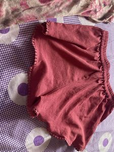 Cute Pink Knit Shorts