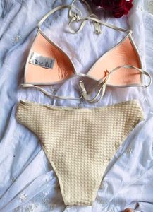 H&amp;M Coral Triangle Bikini Top