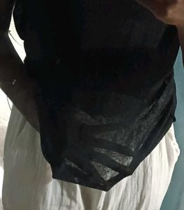 Stylish Black sheer tshirt for women
