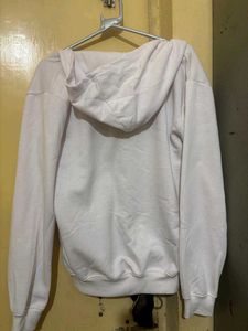 White oversized hoodie