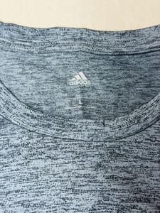 Adidas Men's Grey Heathered T-Shirt