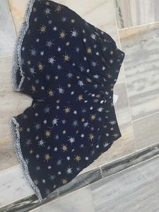 Cute Navy Star Print Shorts