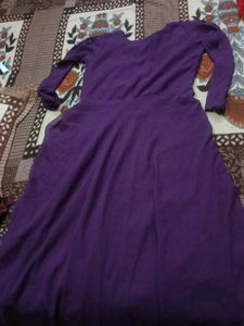 Elegant Purple Anarkali Kurta