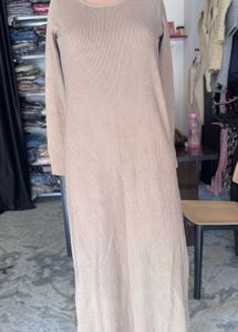 Beige Knit One Piece