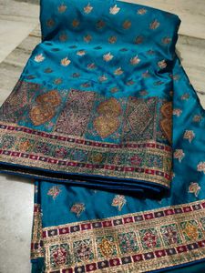 New Stunning satin banarasi silk saree