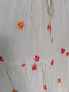 Boho Embroidered Tiered Skirt