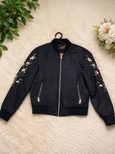 Embroidered Bomber Jacket