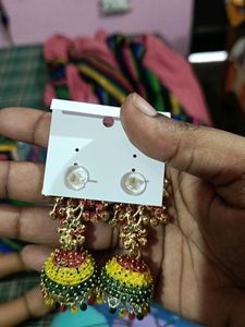 Jhumka Earrings Multicolor