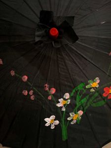 Decorative Black Parasol
