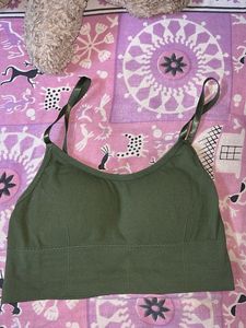 Comfortable Green Sports Bra