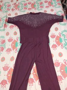 cord set Embellished Neckline