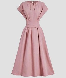 SAVANA Pink Midi Dress