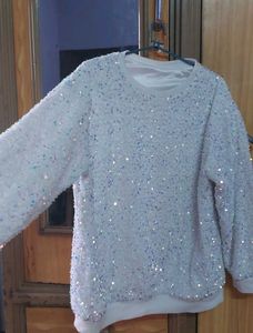 Sparkly Sequin Crewneck Sweatshirt