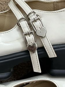 White Mary Jane Platform Shoes