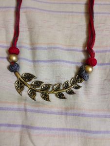 Bohemian Leaf Necklace &amp; Earring Set