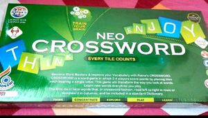 Kids Crossword Game New Sealed Pack