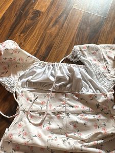 Floral Puff Sleeve Mini Dress