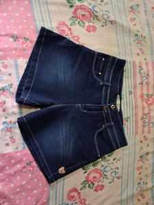 Dark Wash Denim Shorts