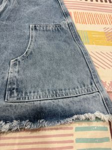 newme Denim Skirt with Tie Detail