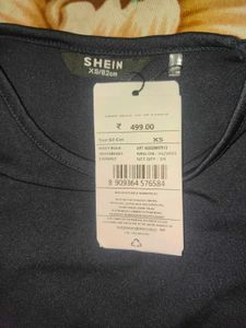 Shein Short Sleeves Flared Hem Mini A-Line Dress