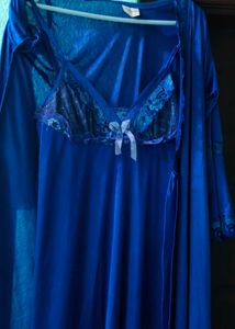 Elegant Blue Lingerie Set