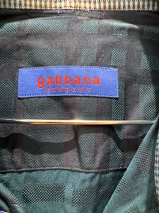 Men's Textured Navy Blue Shirt