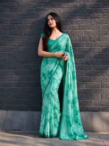 ready to wear saree with stiched blaouse