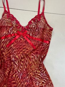 Patterned Slip Dress