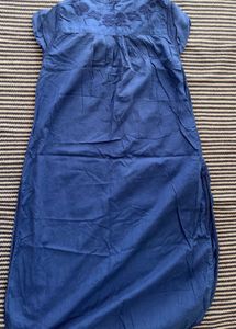 Blue Embroidered Kurta