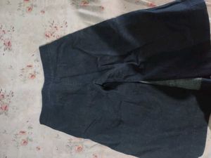 Dark Wash Wide Leg jords cum skirt