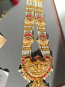 Exquisite Indian Traditional Gold Necklace Set
