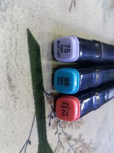 75 Dark Blue Light,12 Coral Red,66baby Ble