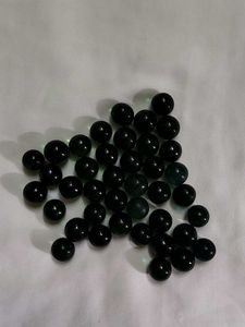Black Glass Marbles Craft Supply ( 40 marble
