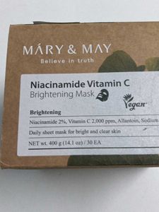 MARY &amp; MAY Niacinamide Vitamin C Brightening Mask