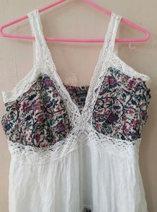 White Floral Dress