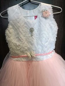 pink net frock