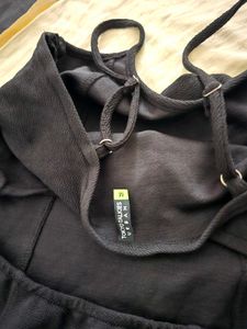 Chic Black Spaghetti Strap Dress