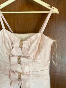 Elegant Gold Corset Top