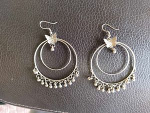 Boho Butterfly Hoop Earrings