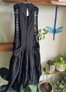 Chic Black Broderie Anglaise Dress / Swim CoverUp