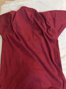 Maroon Crop Top