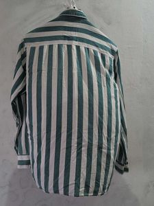 Retro Striped Button-Up Shirt
